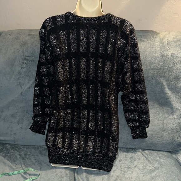 Carducci large black and silver sweater made in britain 💕 - Picture 2 of 4